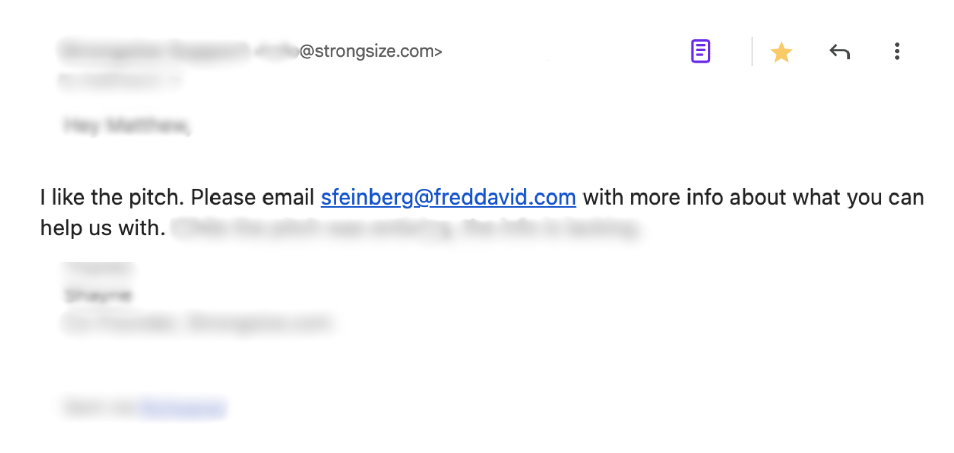 Cold email reply from a prospect